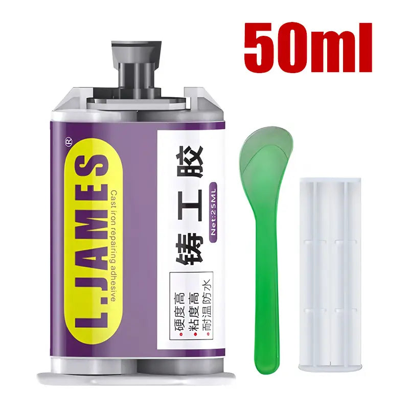 👍【2 piezas 25 euros】🧰 Adhesivo de gran resistencia para fundición. ✅ Apto para metal, acero inoxidable, plástico, etc. Se puede soldar tras el curado. 🔥 Resistente al agua y al calor.