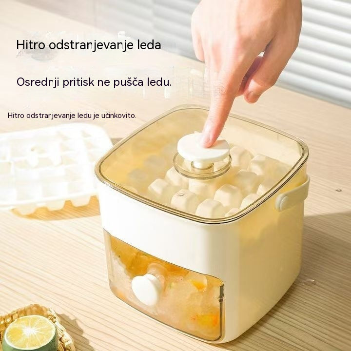 🧊 Pladenj za ledene kocke 2026 s pokrovom: Izdelava ledu je enostavna.