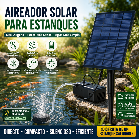 💦¡Alimentado por energía solar, dale vida a tu estanque!