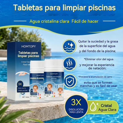 🔥Compre 1 y obtenga 1 gratis（2 botella）Pastillas efervescentes para la limpieza de piscinas