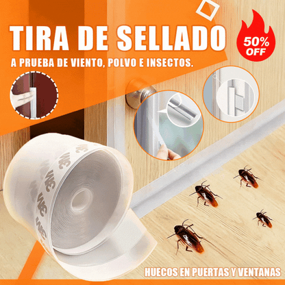 🔥🚪【10M】Banda de sellado inferior de puerta de PVC: a prueba de insectos y viento