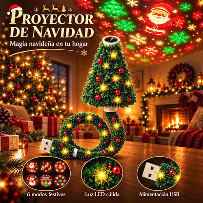 🎄🎈Luz de proyección navideña USB