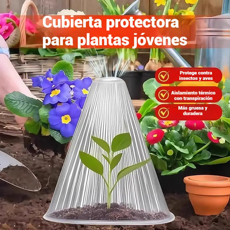 【20 piezas 】Plántulas de melón, plántulas de hortalizas, cubiertas vegetales: conservación térmica, protección contra aves, insectos