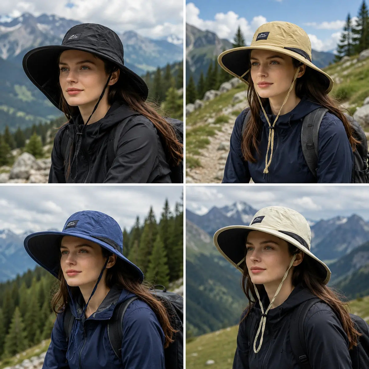 🧢Sombrero solar plegable impermeable para exteriores