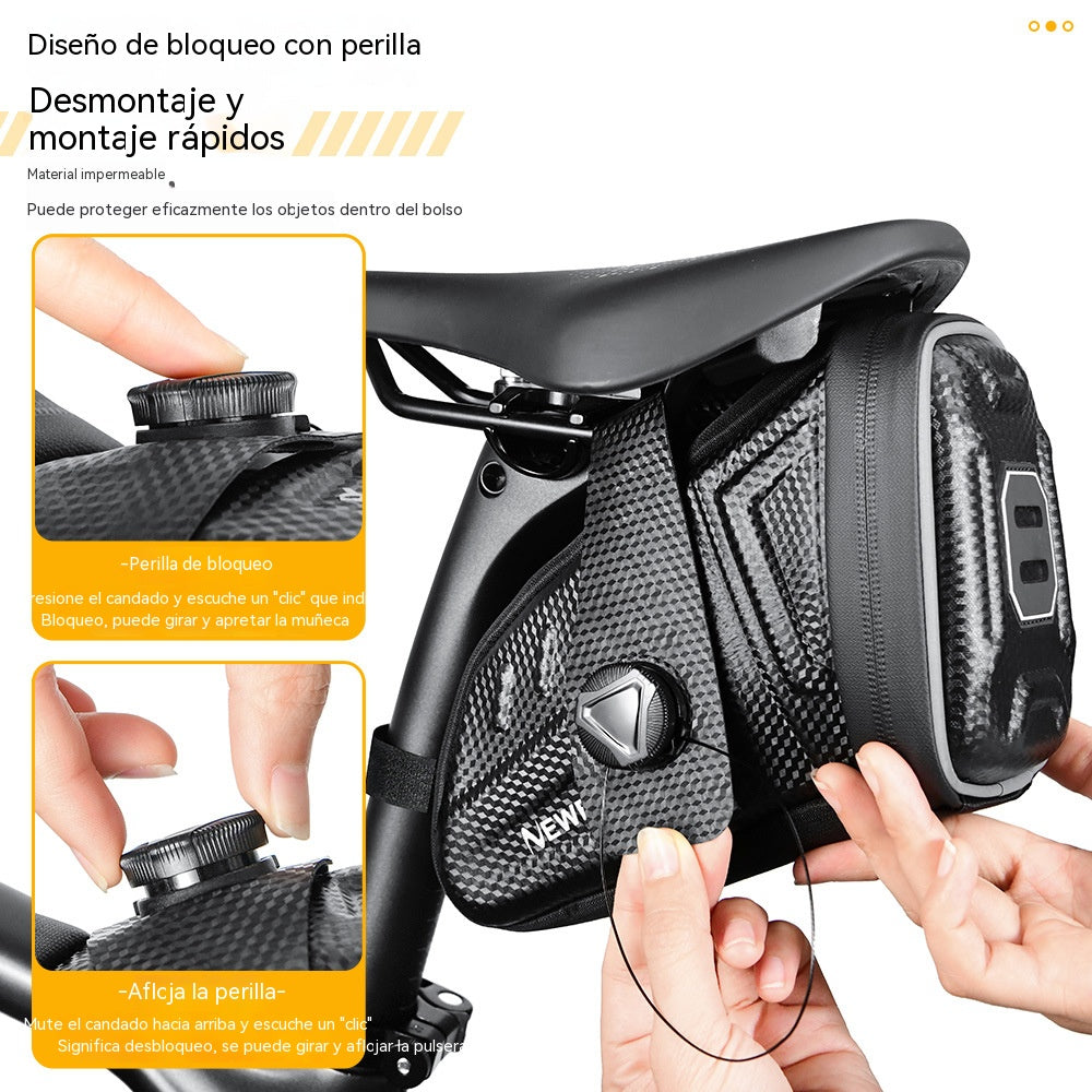 【1.5L】Bolsa rígida e impermeable para sillín de bicicleta / bolsa para herramientas de ciclismo