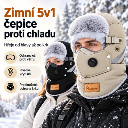 🧢👍Zateplená cyklistická čepice do chladného počasí – větruodolná, s ochranou uší