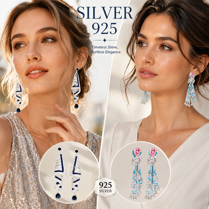 【50%OFF】 😍especial💎 Pendientes de raso vintage