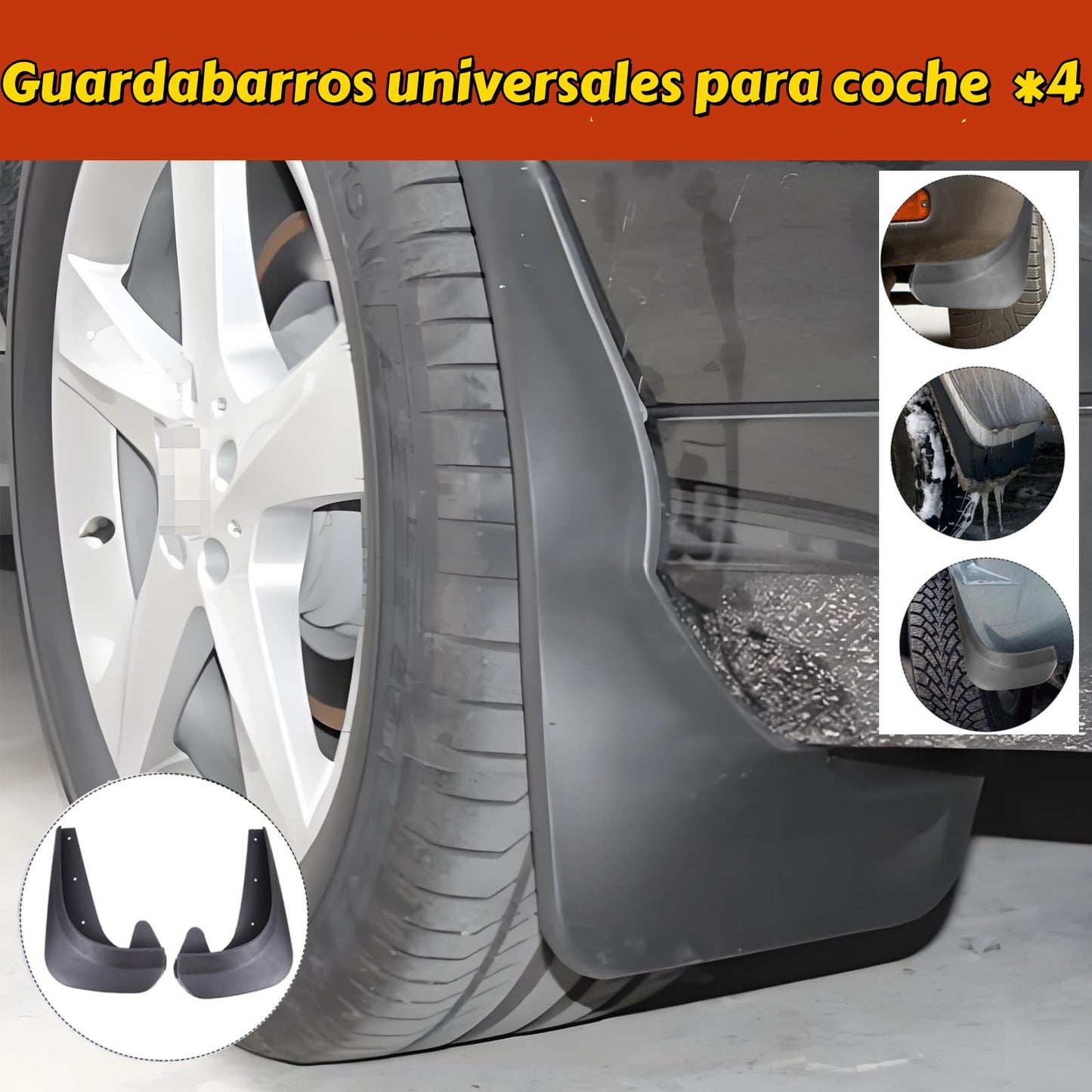 🚗【4 piezas 32 euros】Guardabarros universales para coche