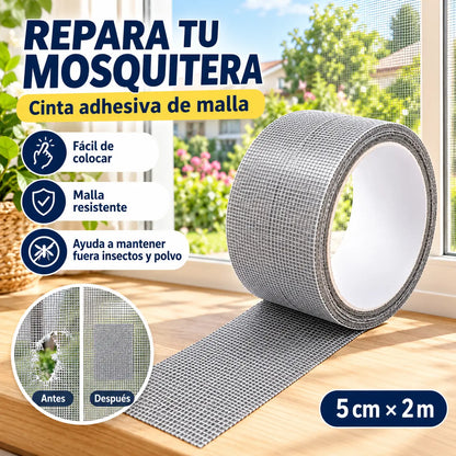 （0.5*2m）🛠️【5 piezas】✨ Cinta Reparadora para Mosquitera Invisible y Resistente al Agua