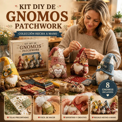 Kit creativo para hacer muñecos enanos: proyecto de costura hecho a mano, desarrolla habilidades manuales, divertida actividad familiar.
