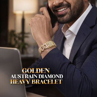 Pulsera de aleación de zinc con diamantes cubanos engastados en forma de llama de 20 mm
