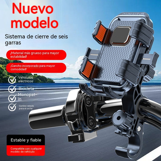 ❄️¡Frescura veraniega con un 50 % de descuento! 📱 Soporte impermeable para teléfono (moto y bicicleta) – Soporte antivibración para smartphone con mecanismo de bloqueo con una sola mano.