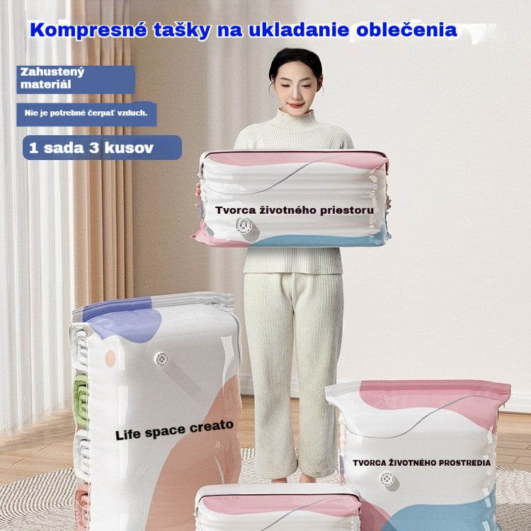 👕📦【5 kusov 25€】Kompresné vrecká na uloženie oblečenia, nevyžadujú vákuum, zosilnená konštrukcia.