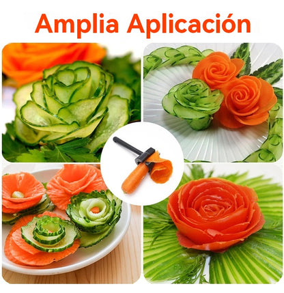 🔥【Compre 1 y obtenga 1 gratis】💮 Herramienta para enrollar flores de frutas y verduras --- Fácil de usar, enrolla flores de una sola vez