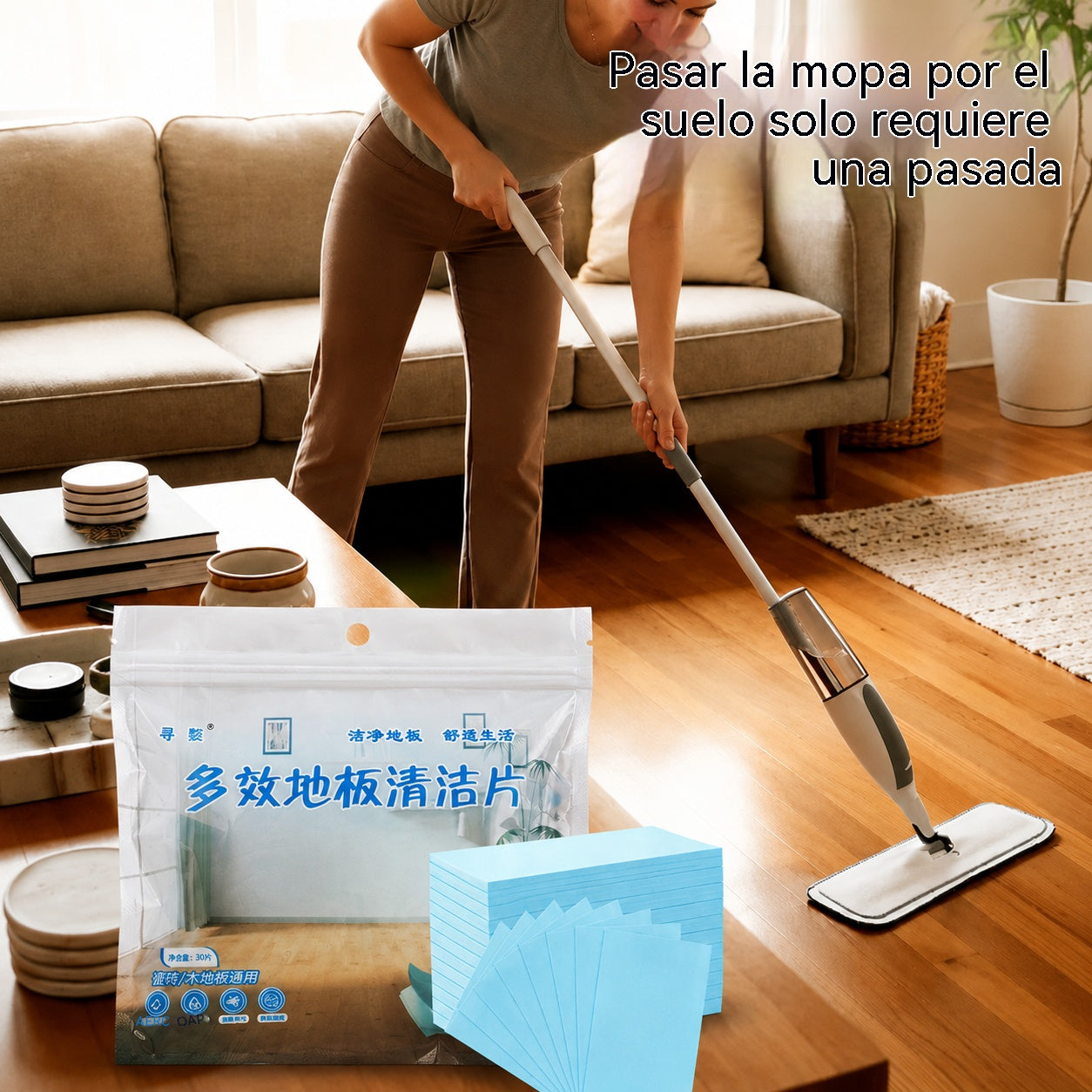 🧹【¡Compra 1 y recibe 1 GRATIS!】✨ 210 unidades de pastillas limpiadoras multiusos antibacterianas y desodorizantes | Aptas para madera dura, suelos laminados, azulejos y paredes de autocaravana