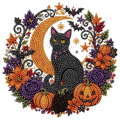 🔥¡OFERTA ESPECIAL: 50% DE DESCUENTO!✨⚡ ¡Más de 50.000 unidades vendidas! 🎁🍂 Decoración colgante de otoño: Kit completo de *diamond painting* (pintura con diamantes) de corona de calabaza.