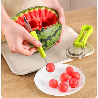🍉🍈🥭 Juego de pelador de frutas multifuncional de cocina 4 en 1, más conveniente para comer frutas