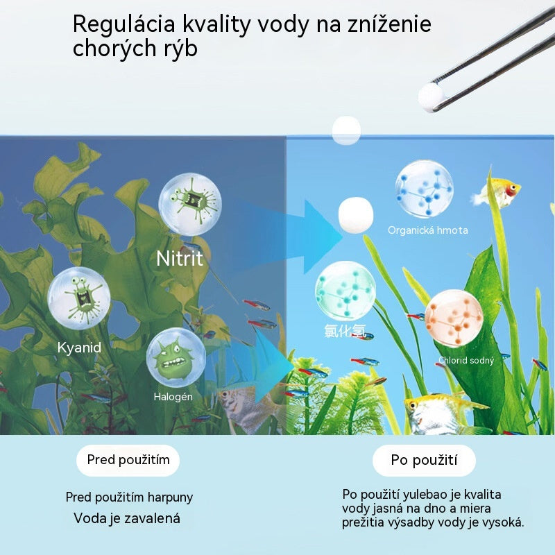 🐟【100 Tabletas】¡Compra 2 y llévate 2 gratis💧 Tabletas efervescentes para limpiar el agua de acuarios y estanques, tabletas oxigenantes para acuarios 🔥