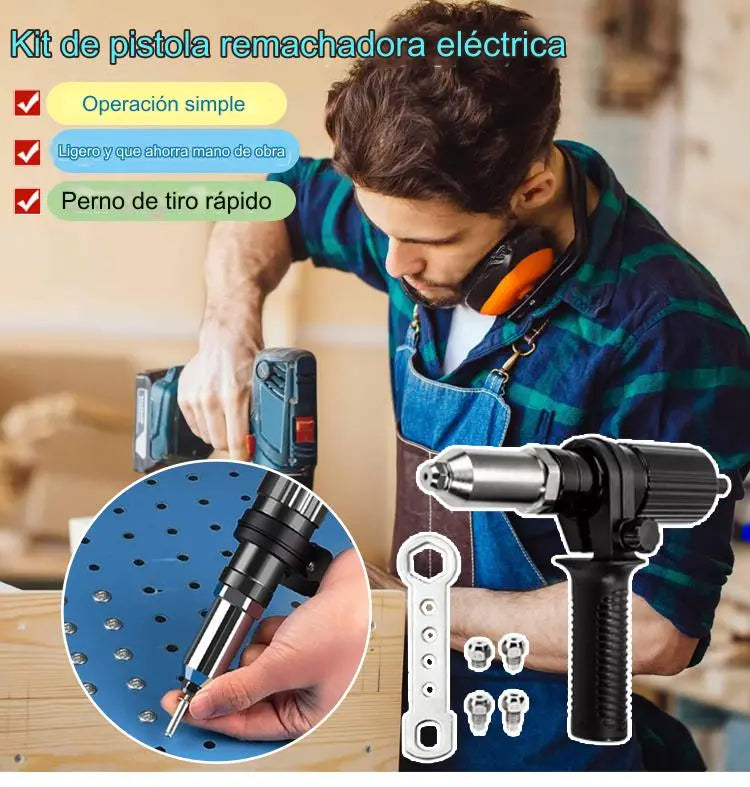 Junta de conversión de pistola de remache ciego con núcleo de pistola de remache eléctrico profesional