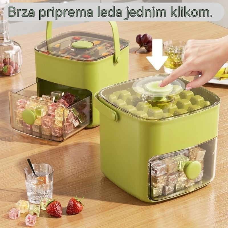 🧊 Posuda za led 2026 s poklopcem: Pravljenje leda je jednostavno.