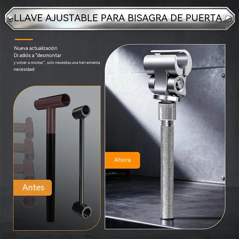 ⚙️🛠️🔩Tornillos para ajustar la holgura de la puerta, llaves ajustables y herramientas profesionales para ajustar las bisagras.
