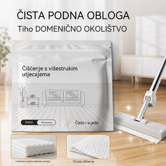100 antibakterijskih i dezodorirajućih višenamjenskih tableta za čišćenje | Pogodno za parket, laminatne podove, pločice i zidove kampera
