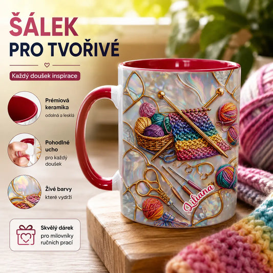 🧵☕Hrnek s motivem šití – perfektní dárek pro kreativní duše, které rády šijí