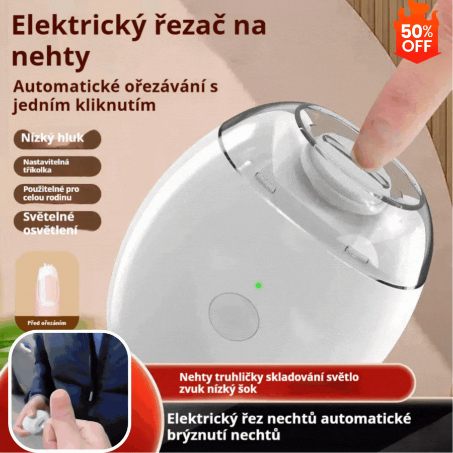 👍❤Nejnižší cena po omezenou dobu💅 ✨ Automatický pilník na nehty 1, bezpečná a šetrná péče o nehty 👶🔧