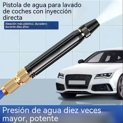 🚿 🔥¡Último día de la oferta especial! 🔥💧 Pistola de agua a alta presión: para lavar coches, jardinería, 10 veces más presión, múltiples funciones ⚡