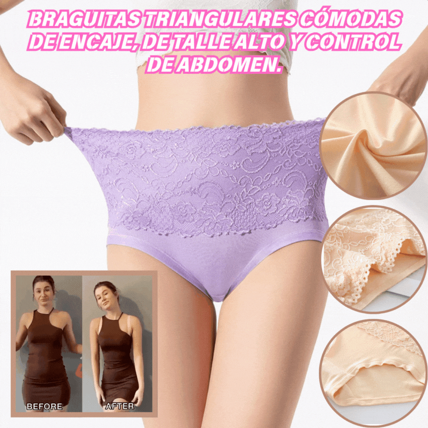 🔥¡Solo 4.5 € por pieza! 6 piezas 27 Euros✨Bragas de cintura alta ultra elásticas y transpirables – realzan glúteos y moldean el abdomen sin apretar💥