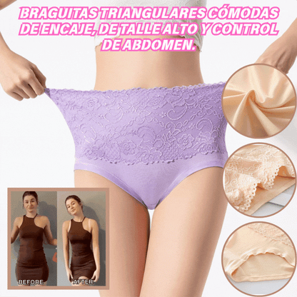 🔥¡Solo 4.5 € por pieza! 6 piezas 27 Euros✨Bragas de cintura alta ultra elásticas y transpirables – realzan glúteos y moldean el abdomen sin apretar💥