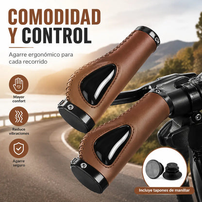 🚴 ¡50% OFF! Puños Ergonómicos Antivibración para Bicicleta con Apoyo de Palma 🔥