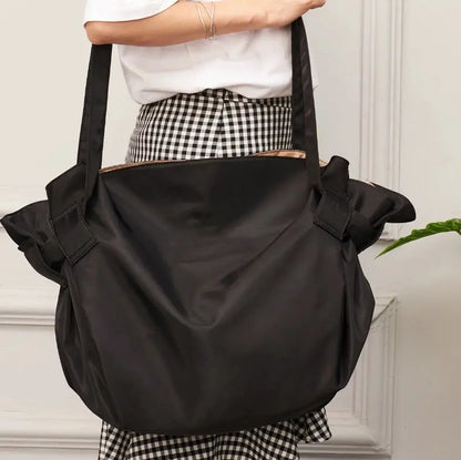 Bolso de mano grande para mujer | 2 en 1, ultraligero, plegable, resistente y con amplio espacio de almacenamiento**