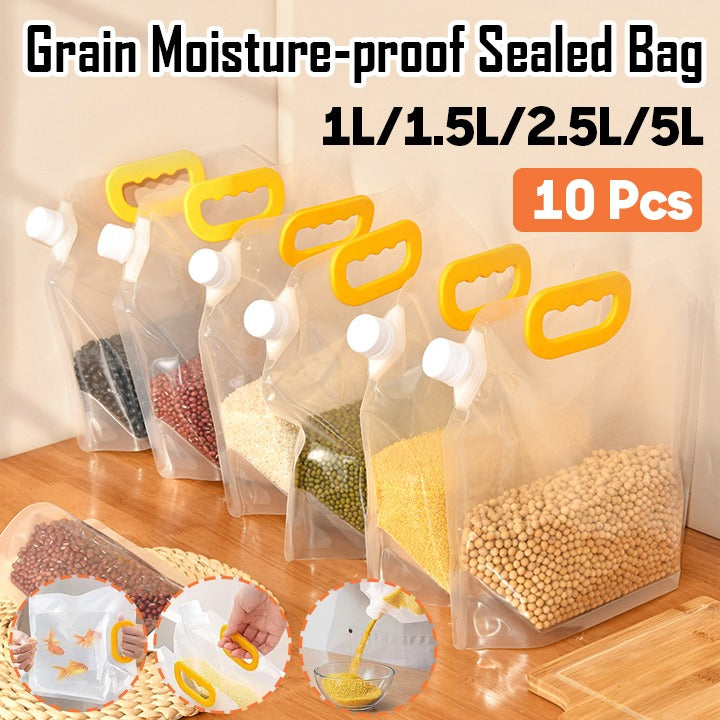 🔥【10 piezas(21cm*25cm)】Bolsa de almacenamiento de cereales de gran capacidad