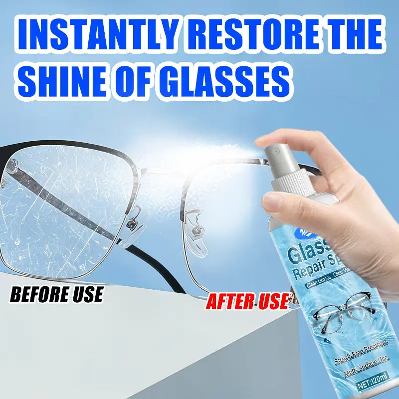 Spray profesional para reparar arañazos en lentes