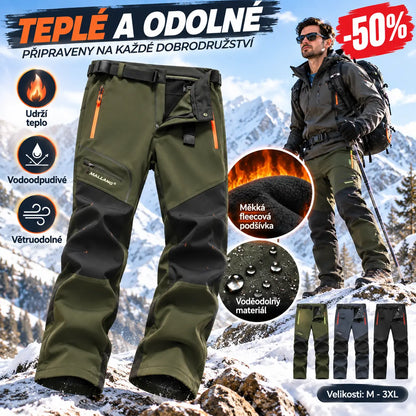 🏃‍♂️【S–5XL】2026 Nové pánske outdoorové jesenné a zimné nohavice – teplé, flísové, nepremokavé a vetruodolné