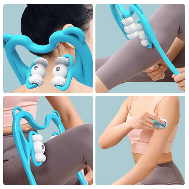 Clip de masaje manual de la columna cervical para aliviar el dolor