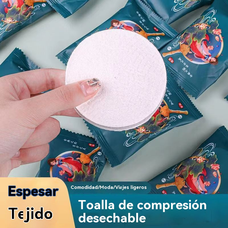 【🔥30 piezas】Toallas portátiles desechables comprimidas, agrandadas, engrosadas y reutilizables
