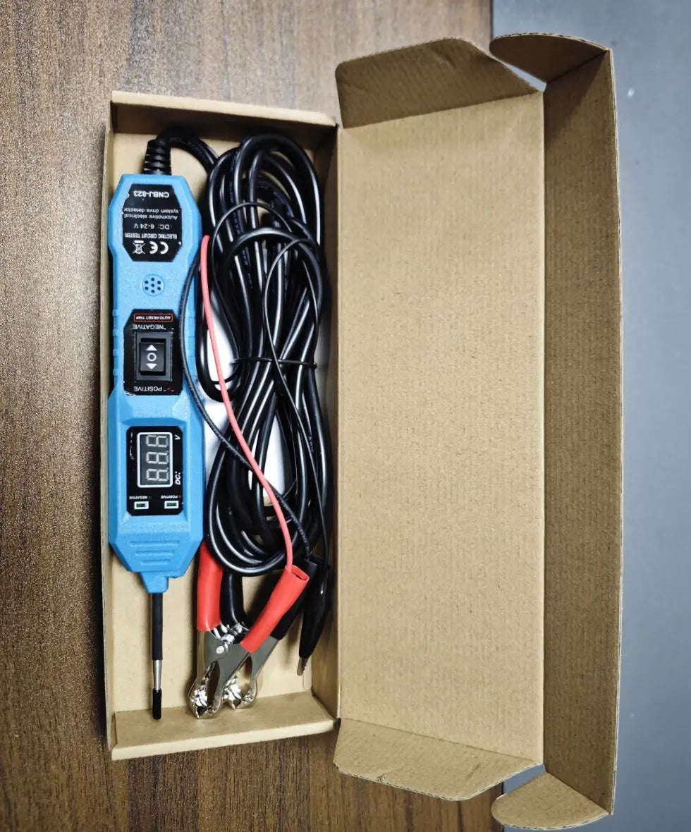 Lápiz de prueba multifuncional para automóviles con pantalla LCD, comprobador de circuitos de 3,5-36 V.