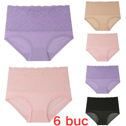 🔥¡Solo 4.5 € por pieza! 6 piezas 27 Euros✨Bragas de cintura alta ultra elásticas y transpirables – realzan glúteos y moldean el abdomen sin apretar💥