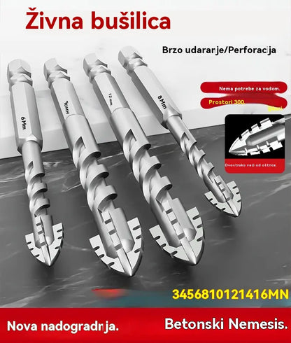 🥇【3+4+5+6+8+10+12mm】Sedma generacija ekscentričnog svrdla od super tvrdog volframovog čelika s nazubljenim rubom