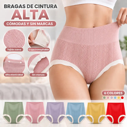 【1 juego de 6 piezas】 【40-100KG】Bragas adelgazantes de cintura alta para mujer