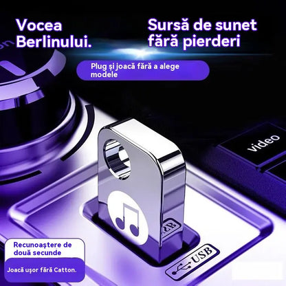 🚗🎵🎵【 32G】 【Unidad flash USB de música】contiene 3000 canciones, 200 MV y efectos de sonido 6D