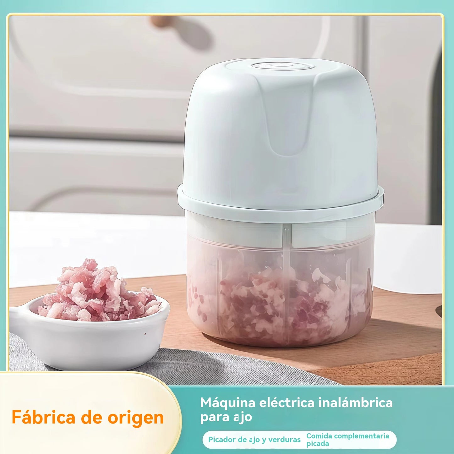 💥ÚLTIMO DÍA DE OFERTAS 50 % DE DESCUENTO⏰¡MÁS DE 50 000 UNIDADES VENDIDAS!🎅Picadora eléctrica de ajo, mini picadora portátil de verduras