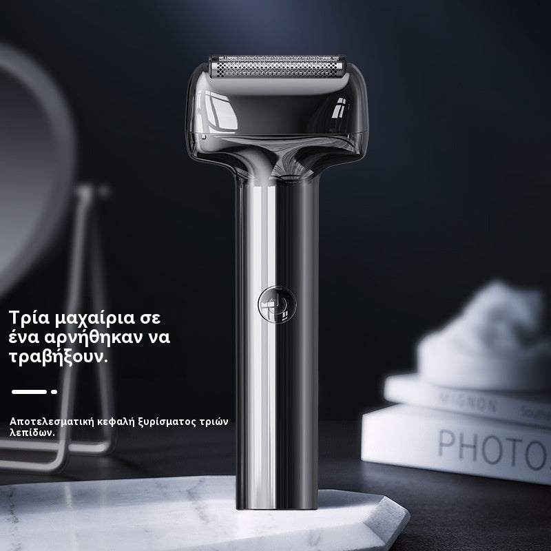 🪒🔥Afeitadora eléctrica compacta y portátil, afeitadora digital electromagnética con pantalla, diseñada específicamente para hombres.