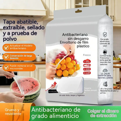 【300 piezas】Film para conservar alimentos, a prueba de polvo, antibacteriano y hermético, apto para frutas, platos y recipientes.