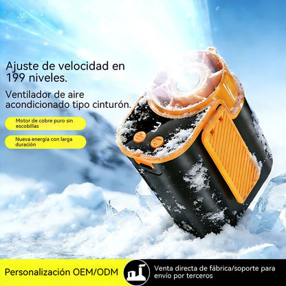 🏆50% DE DESCUENTO⏰ Ventilador personal manos libres con pantalla LED