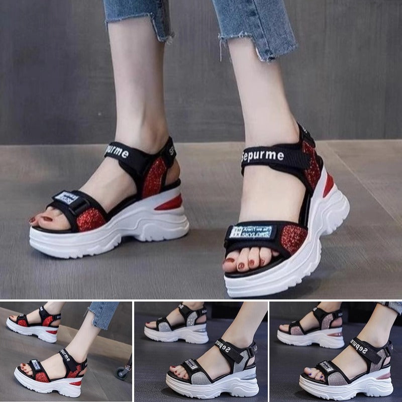 💞【34~40】Nuevas sandalias de moda con suelas gruesas