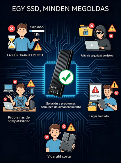 Unidad de estado sólido SSD portátil de alta velocidad