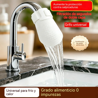 【100 bolsas】Bolsa de algodón de alta densidad para filtro de grifo / apta para agua fría y caliente / filtro reforzado para agua de manantial, agua del grifo, cemento, arena e impurezas.